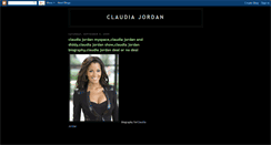 Desktop Screenshot of claudia-jordan-biography.blogspot.com