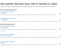 Tablet Screenshot of dishsatellitetvfacts.blogspot.com