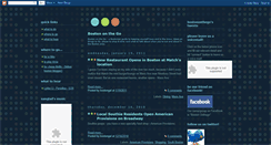 Desktop Screenshot of bostononthego.blogspot.com