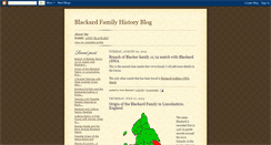 Desktop Screenshot of blackardfamilyhistory.blogspot.com