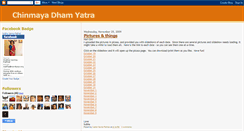 Desktop Screenshot of chinmayadhamyatra.blogspot.com