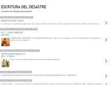 Tablet Screenshot of escrituradeldesastre.blogspot.com