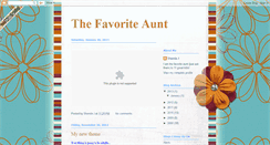 Desktop Screenshot of favoriteauntshan.blogspot.com