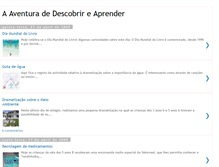 Tablet Screenshot of descobrir-e-aprender.blogspot.com