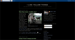 Desktop Screenshot of ilikeyellowthings.blogspot.com