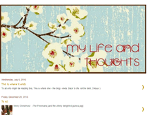 Tablet Screenshot of dessaslifeandthoughts.blogspot.com