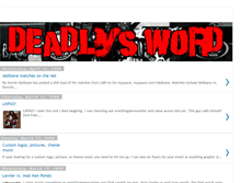 Tablet Screenshot of deadlydale.blogspot.com