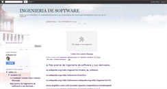 Desktop Screenshot of ingenieriadesoftwarecesmag.blogspot.com