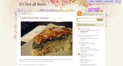 Desktop Screenshot of itsnotallbento.blogspot.com