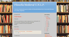Desktop Screenshot of filosofiamedievalunlp.blogspot.com