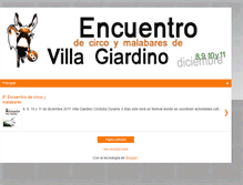 Tablet Screenshot of encuentrodecircoengiardino.blogspot.com