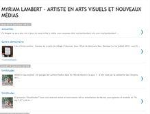 Tablet Screenshot of myriamlambert.blogspot.com