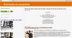 Desktop Screenshot of brincando-no-parquinho.blogspot.com