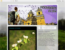 Tablet Screenshot of mochilerosenlima.blogspot.com