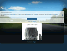 Tablet Screenshot of debt-copingwithit.blogspot.com