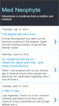 Mobile Screenshot of med-neophyte.blogspot.com