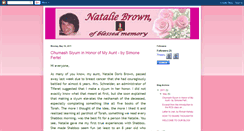 Desktop Screenshot of nataliebrownofblessedmemory.blogspot.com