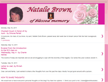 Tablet Screenshot of nataliebrownofblessedmemory.blogspot.com