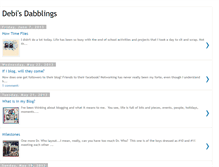 Tablet Screenshot of debisdabblings.blogspot.com