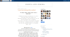 Desktop Screenshot of joshuaandjemima.blogspot.com