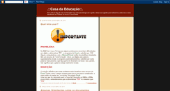 Desktop Screenshot of casadaeducacaopmro.blogspot.com