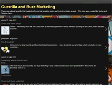 Tablet Screenshot of guerillaandbuzzmarketing.blogspot.com