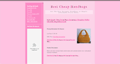 Desktop Screenshot of bestcheaphandbags.blogspot.com