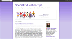 Desktop Screenshot of ctspecialedtips.blogspot.com