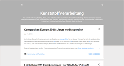 Desktop Screenshot of kunststoffverarbeitung.blogspot.com