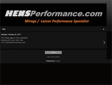 Tablet Screenshot of hensperformance.blogspot.com