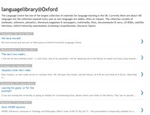 Tablet Screenshot of languagelibraryatoxford.blogspot.com