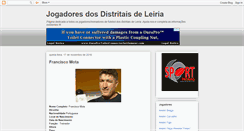 Desktop Screenshot of jogadoresdosdistritaisdeleiria.blogspot.com