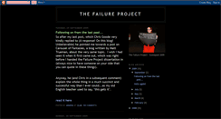 Desktop Screenshot of failure-project.blogspot.com