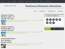 Tablet Screenshot of partiturashimnarioadventista.blogspot.com