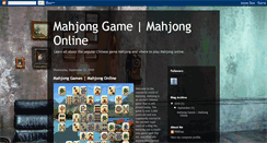 Desktop Screenshot of mahjong-games-online.blogspot.com