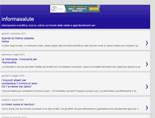 Tablet Screenshot of informasalute.blogspot.com