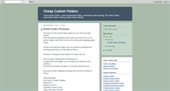 Desktop Screenshot of cheapcustomfolders.blogspot.com