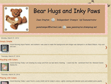 Tablet Screenshot of bearhugsandinkypaws.blogspot.com