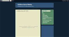 Desktop Screenshot of gridirongurusfootball.blogspot.com