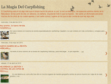 Tablet Screenshot of lamagiadelcarpfishing.blogspot.com