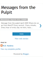 Mobile Screenshot of messagesfromthepulpit.blogspot.com