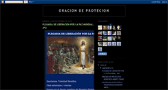 Desktop Screenshot of oraciondeprotecion.blogspot.com