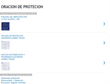 Tablet Screenshot of oraciondeprotecion.blogspot.com