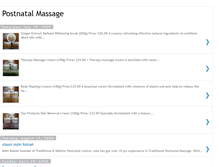 Tablet Screenshot of aboutpostnatalmassage.blogspot.com