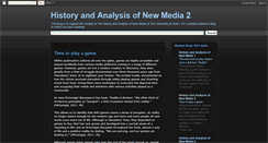 Desktop Screenshot of historyandanalysisofnewmedia2.blogspot.com