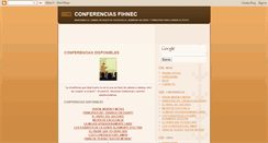 Desktop Screenshot of conferenciasfihnec.blogspot.com