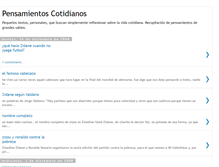 Tablet Screenshot of lospensamientoscotidianos.blogspot.com