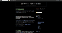 Desktop Screenshot of companiesactingbadly.blogspot.com