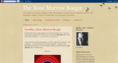 Desktop Screenshot of bonemarrowboogie.blogspot.com