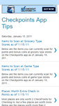 Mobile Screenshot of checkpointsapptips.blogspot.com